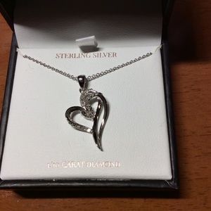 + Women’s Diamond “Double Heart” Necklace